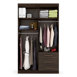 Guarda-roupa Solteiro 4 Portas 3 Gavetas Advantage - 2