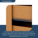 Ver imagem 6 de Cômoda para Quarto 1 Porta 5 Gavetas Advantage Marrom/Freijó