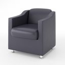 Ver imagem 1 de Poltrona Decorativa Bia Salão Beleza Corino Preto