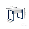 Escrivaninha 900x600mm M90/60p25tub - 4