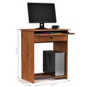 Ver imagem 2 de Mesa de Computador Escrivaninha com Gaveta Barcelona Freijo
