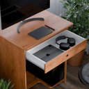 Ver imagem 5 de Mesa de Computador Escrivaninha com Gaveta Barcelona Freijo