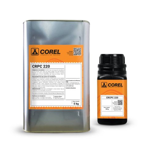Kit Resina Poliéster e Endurecedor Crpc 220 de Baixa Viscosidade e Média Espessura (5 Kg + 100 G)