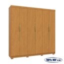 Ver imagem 5 de Guarda-Roupa Casal 6 Portas 6 Gavetas em MDF Lorenzo Marrom/Cerejeira