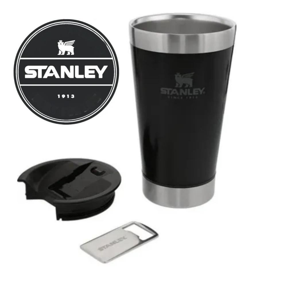 Copo Stanley Preto 473Ml Térmico Inox + Tampa/Abridor - 2