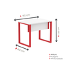 Escrivaninha 900x600mm M90/60p25tub - 4