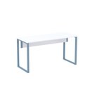 Ver imagem 3 de Mesa Madeira M120/60P25TUB 120cm Industrial Branco e Azul Dali
