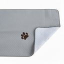 Ver imagem 2 de Kit 4 Pçs Peseira Cama Casal King Impermeável e Almofada Cheia para Pet: Cinza