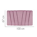 Ver imagem 2 de Painel Cabeceira Estofada Bélgica 100cm Cama Box Solteiro Suede Rosa Bebe- Mabe Magazine