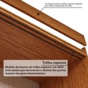 Ver imagem 7 de Guarda-Roupa Casal 2 Portas de Correr 100% MDF 160cm Boldina Espresso Móveis Off White/Cinamomo
