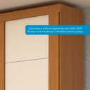 Ver mais imagens de Guarda-Roupa Casal 2 Portas de Correr 100% MDF 160cm Boldina Espresso Móveis Off White/Cinamomo