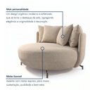 Ver imagem 6 de Poltrona Redonda Decorativa 2 Lugares com Almofadas 150cm Soho