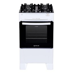 Fogão 4 Bocas Atlas Mônaco Plus Branco com Mesa de Vidro Top Glass - Bivolt - 1