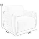 Ver imagem 7 de Kit Sofá 02 Lugares Sala Estar 168cm Com 02 Poltronas Flora Pés Madeira M03 Linho Bege - Lyam