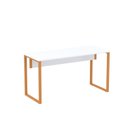 Ver imagem 3 de Mesa Madeira M134/60P25TUB 134cm Industrial Branco e Laranja Picasso Cinza