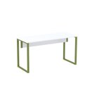 Ver imagem 3 de Mesa Madeira M134/60P25TUB 134cm Industrial Branco e Verde Miró