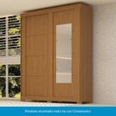 Ver imagem 6 de Guarda-roupa Casal 160cm 2 Portas de Correr com Espelho Flex Color 100% Mdf Boldina Espresso Móveis
