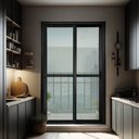 Ver imagem 2 de Porta Correr 2F.Moveis 210 x 200 Elite c/Fechadura Tetra V.Liso Preto Brimak