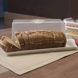 Kit 5 Bandejas Plásticas 38x16cm Brancas Slim Decorativa Uz Servir Organizar - 4