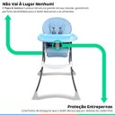 Ver imagem 4 de Cadeira Alimentação Refeição Infantil Bebê 6-36M 15kg Reclinável Papa&Soneca+ Baby Blue