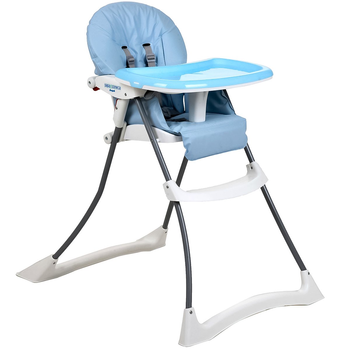 Cadeira Alimentação Refeição Infantil Bebê 6-36M 15kg Reclinável Papa&Soneca+ Baby Blue - 1