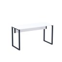 Ver imagem 3 de Mesa Madeira M150/60P25TUB 150cm Industrial Branco e Azul Delrei Cinza