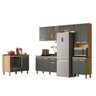 Cozinha Completa com Armario e Balcão para Cooktop Freijo/chumbo - 1