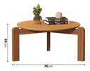 Ver imagem 2 de Mesa De Centro Áustria Moderna Decorativa Sala de Estar - Nature