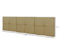 Ver imagem 5 de Cabeceira Cama Casal King Size 1,95 México Box Estofada - Caramelo Suede