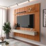 Painel Ripado 180x184cm Para TV 75 Polegadas Antares Patrimar - 1
