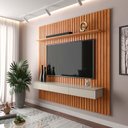 Ver imagem 1 de Painel Ripado 180x184cm Para TV 75 Polegadas Antares Patrimar