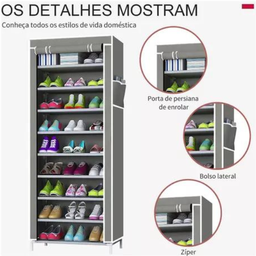 Sapateira com 9 Prateleiras para Organizar Calçados e Objeto - 3