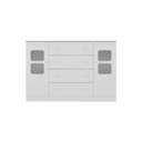 Ver imagem 7 de Cômoda Infantil 125cm 2 Portas com Vidro e 4 Gavetas Brisa Multimóveis Mp4429 Branco