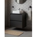 Ver imagem 6 de Gabinete para Banheiro com Cuba e Espelheira com Led 60cm Mdf Grafite Dubai - On Móveis