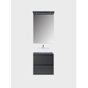 Ver mais imagens de Gabinete para Banheiro com Cuba e Espelheira com Led 60cm Mdf Grafite Dubai - On Móveis
