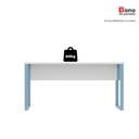 Ver mais imagens de Mesa Madeira M150/70P25TUB 150cm Industrial Branco e Azul Dali