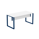 Ver imagem 3 de Mesa Madeira M150/70P25TUB 150cm Industrial Branco e Azul Delrei