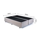 Ver imagem 1 de Base Box Baú Casal Bipartido 138x188x42cm com Pistão a Gás