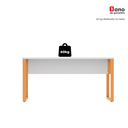 Ver mais imagens de Mesa Madeira M150/70P25TUB 150cm Industrial Branco e Laranja Picasso