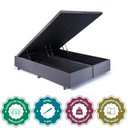 Ver imagem 4 de Base Box Baú Casal Bipartido 138x188x42cm com Pistão a Gás