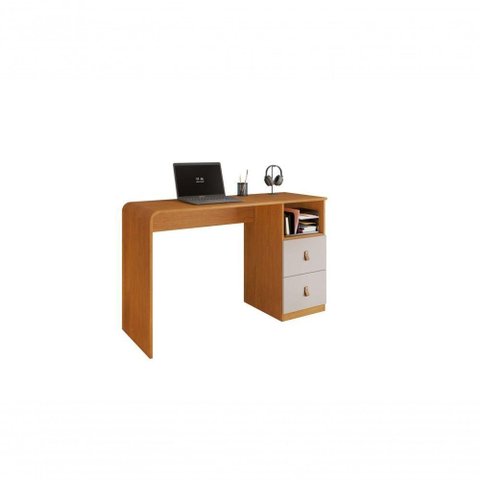 Escrivaninha Mesa de Estudo Alice Jcm Moveis Cinamomo-off White