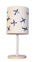 Ver imagem 1 de Abajur Infantil Aviões Duplo Base Branca 20x42: Azul