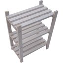 Ver imagem 1 de Estante Modular 3 Prateleiras Madeira Maciça 65x50x29 Cm Pintada Neonx - Osmocolor Branco Neve