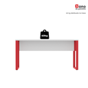 Ver mais imagens de Mesa Madeira M150/70P25TUB 150cm Industrial Branco e Vermelho