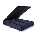 Ver imagem 1 de Base Box Baú Casal Bipartido 138x188x42cm com Pistão a Gás