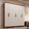 Guarda-roupa Casal 164,10cm 6 Portas 2 Gavetas 100% Mdf Papoulas Espresso Móveis - 1