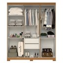 Ver imagem 4 de Guarda-roupa Casal 164,10cm 6 Portas 2 Gavetas 100% Mdf Papoulas Espresso Móveis