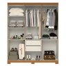 Guarda-roupa Casal 164,10cm 6 Portas 2 Gavetas 100% Mdf Papoulas Espresso Móveis - 4