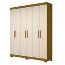 Ver imagem 2 de Guarda-roupa Casal 164,10cm 6 Portas 2 Gavetas 100% Mdf Papoulas Espresso Móveis