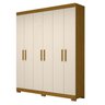 Guarda-roupa Casal 164,10cm 6 Portas 2 Gavetas 100% Mdf Papoulas Espresso Móveis - 2